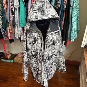 Fox Black/Grey Graphic Ski Jacket